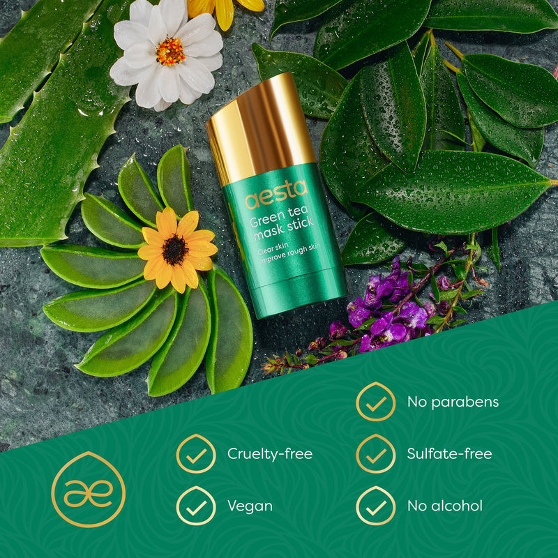 Load image into Gallery viewer, Reathlete - Aesta Green Tea Mask Stick, Gradual Blackhead Remover, Natural Pore-Cleaning, Detoxifying, Nourishing Face Mask: Skin Care Made Simple and Mess-Free | Mask Stick to Last 4 Months | Fits All Skin Types
