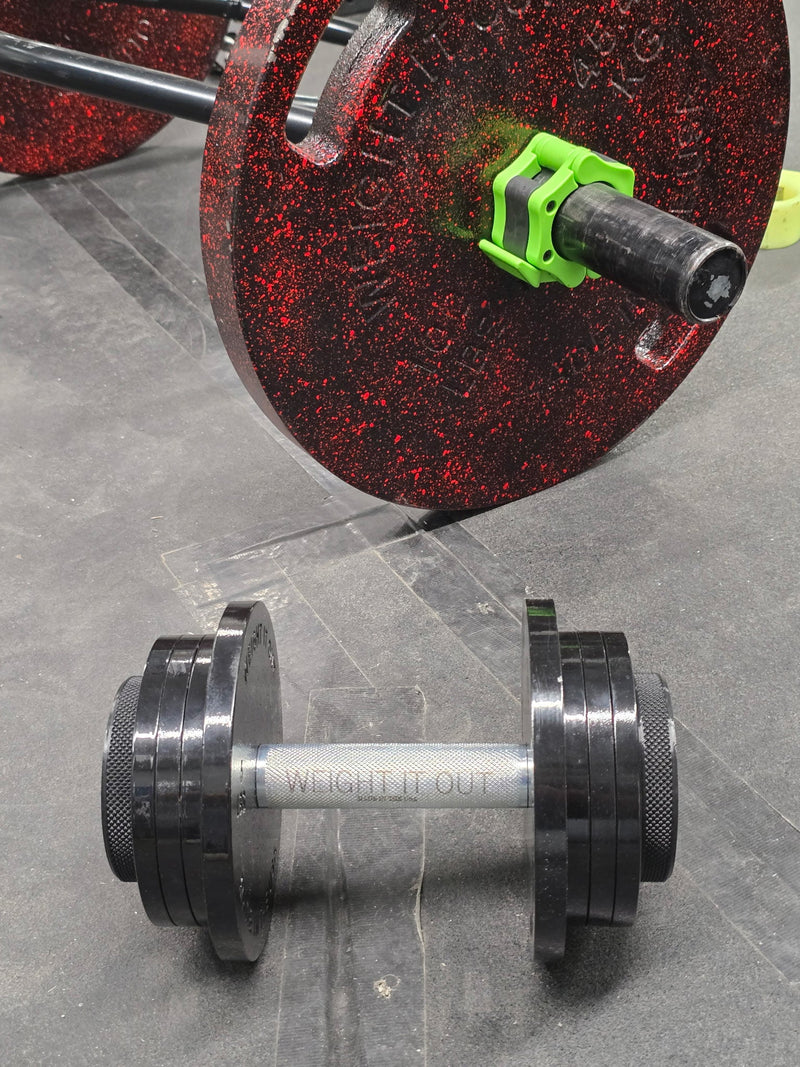 Load image into Gallery viewer, Weight It Out - Standard 1-inch Cast Iron Loadable Dumbbell Sets (110 / 190 / 270 LB)
