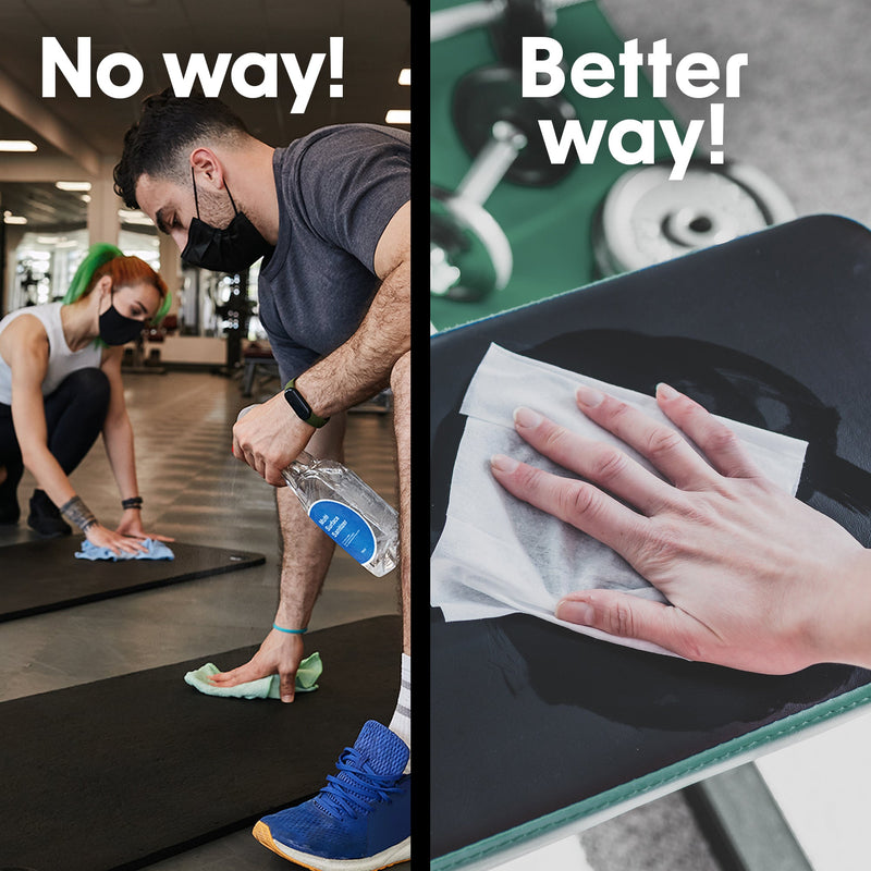 Load image into Gallery viewer, Wipex Co. - Natural Fitness Equipment Wipes 700ct Bulk Gym Refill Roll
