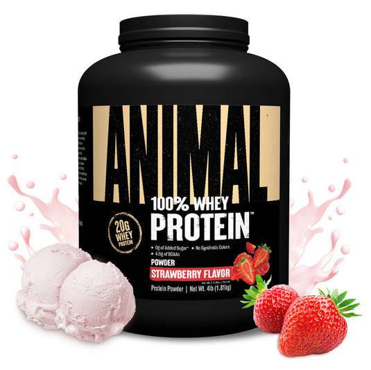 Animal 100% Whey Protein 4 lb tub, Strawberry flavor