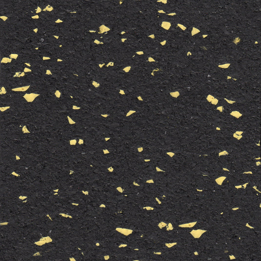 Yellow (10%) rubber flooring sample