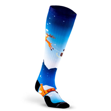 Pro Compression - Marathon Printed, Santa's Sleigh