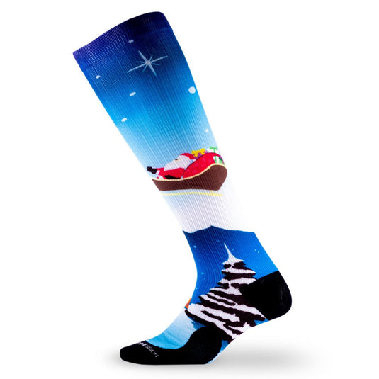 Pro Compression - Marathon Printed, Santa's Sleigh