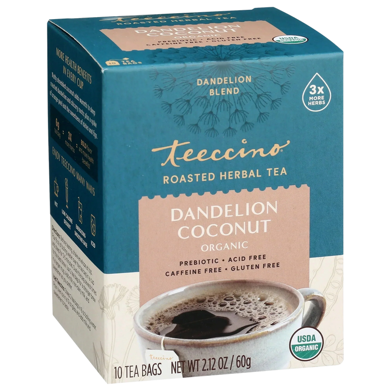 Load image into Gallery viewer, Teeccino - Dandelion Coconut Roasted Herbal Tea
