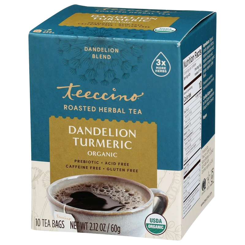 Load image into Gallery viewer, Teeccino - Dandelion Turmeric Roasted Herbal Tea
