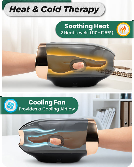 Lunix - LX30 Rolling Hand Massager Charcoal Black