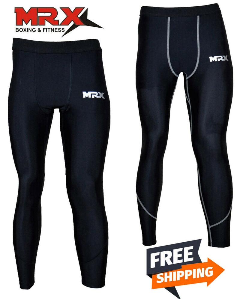 Load image into Gallery viewer, MRX - Men's Compression Trouser Pant Base Layer Active Wear Black-Gray
