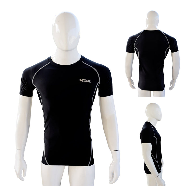 Load image into Gallery viewer, MRX - Men's Compression Shirts Athletic Gym Workout Rash Guard Base Layer Short &amp; Long Sleeve Top
