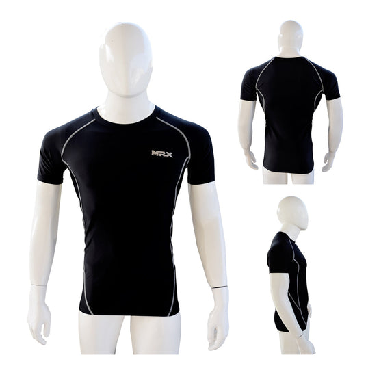 MRX - Men's Compression Shirts Athletic Gym Workout Rash Guard Base Layer Short & Long Sleeve Top
