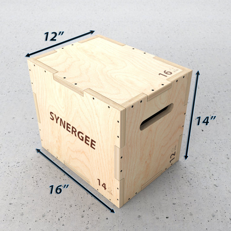 Load image into Gallery viewer, Synergee 3-in-1 Wood Plyo Boxes
