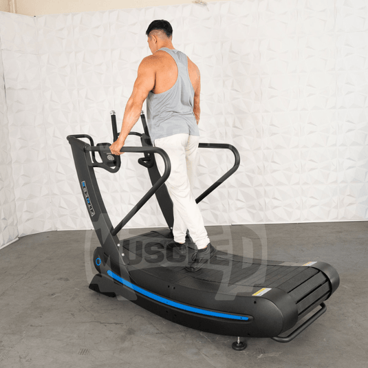 Muscle D Fitness - Commercial Self Powered Curve Treadmill - Standalone