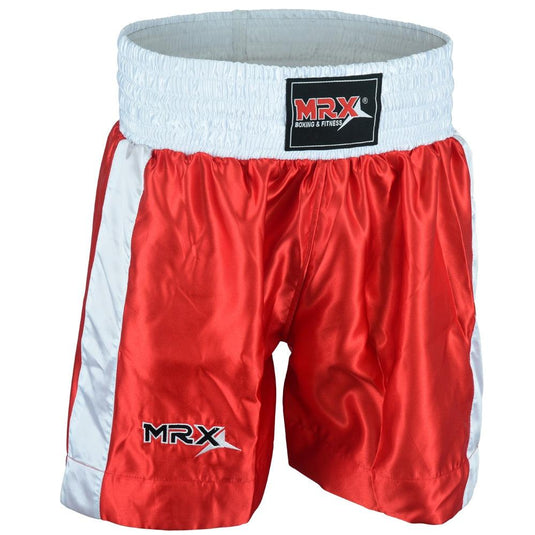 MRX - Mens Boxing Shorts Fighting Shorts Red-white-1301