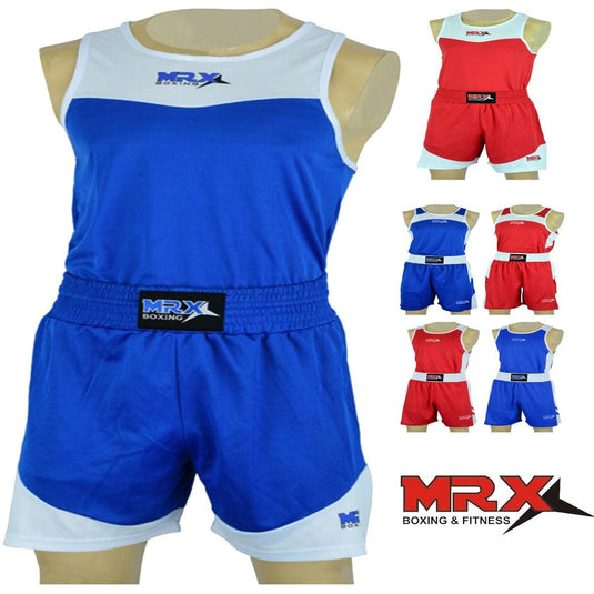 MRX - Men's Boxing Uniform Set for Training or Fighting Jersey & Shorts All Sizes