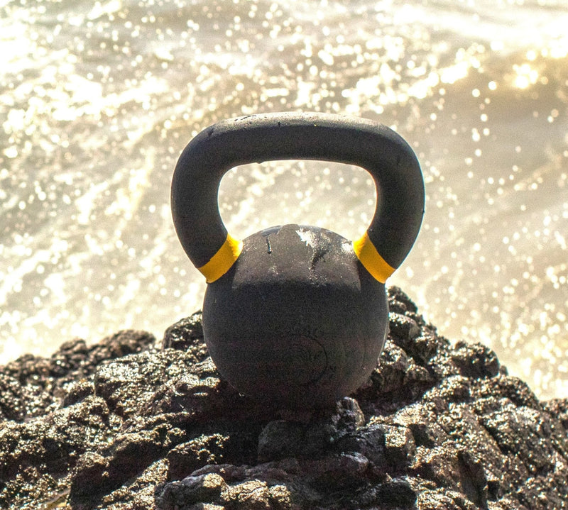 Load image into Gallery viewer, SoCal Kettlebellz - 16 kg (35 lb) Powder-Coated Cast-Iron Kettlebell – Black
