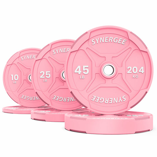Synergee - Pink Ez Grip Bumper Plates