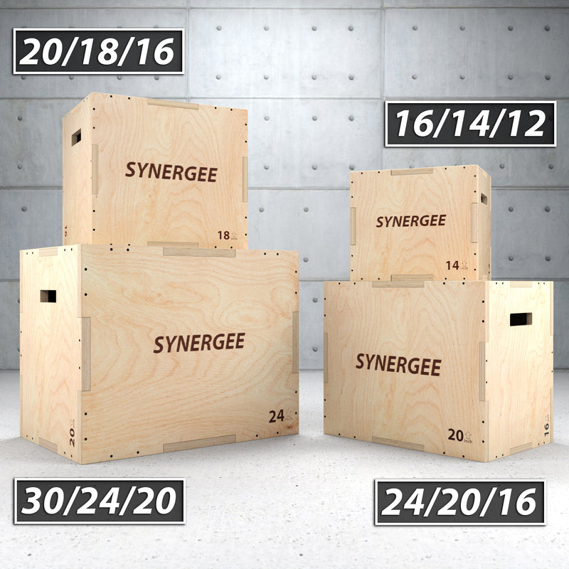 Load image into Gallery viewer, Synergee 3-in-1 Wood Plyo Boxes
