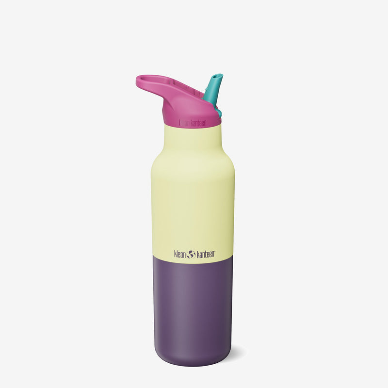 Load image into Gallery viewer, Klean Kanteen - 16oz Rise Classic with Flip Seal Sport Cap - Wax Yellow Kaleidoscope
