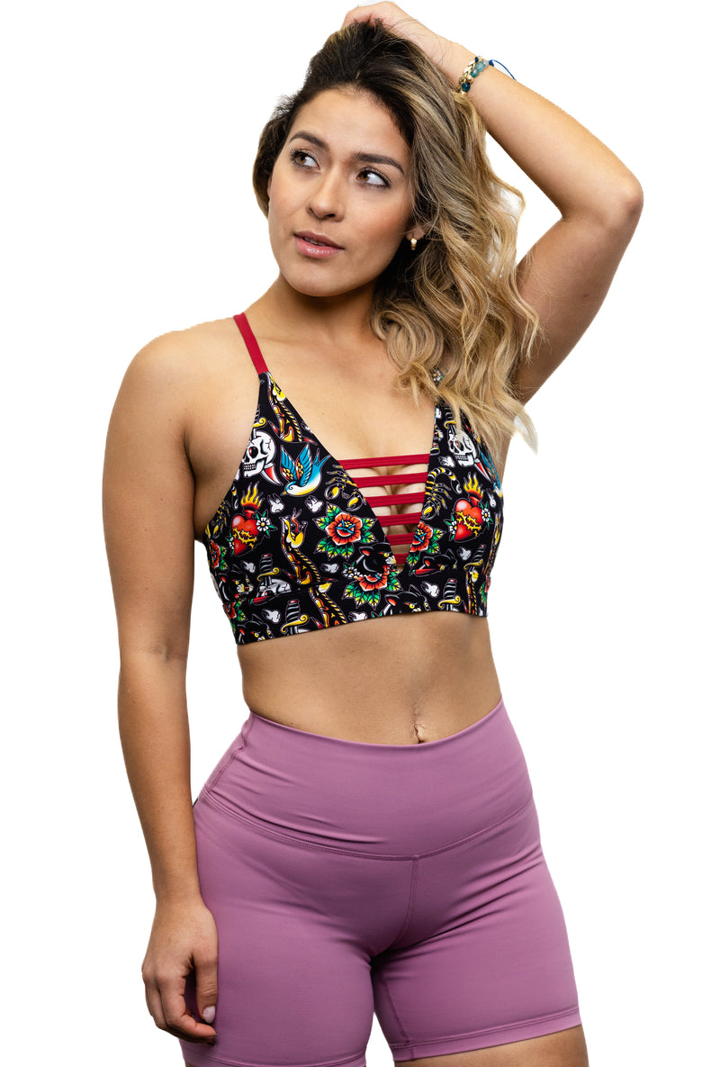 Load image into Gallery viewer, Peachy Athletic - Seventh Heaven Sports Bra (Medium Support) - Tatted and Torn

