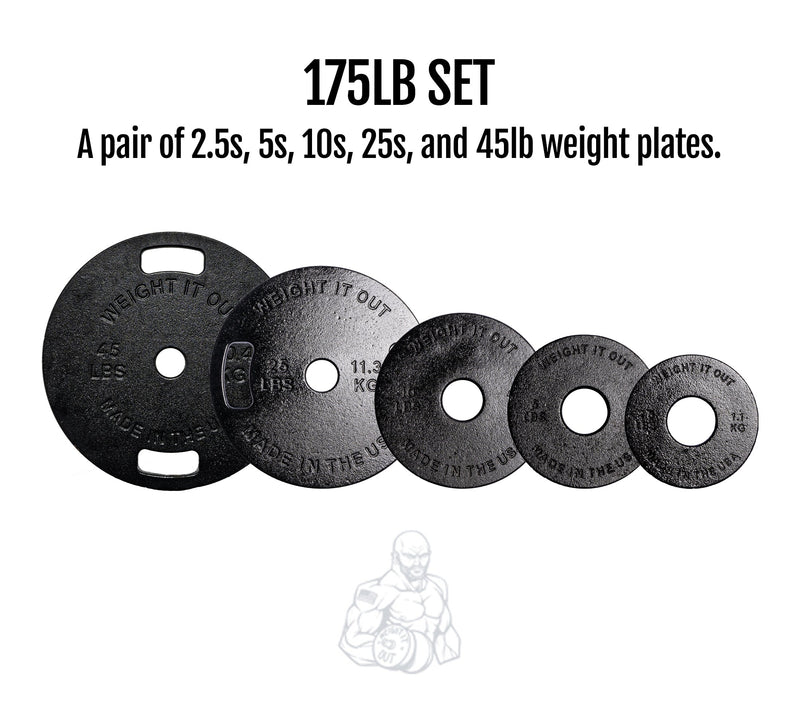 Load image into Gallery viewer, Weight It Out - Cast Iron Machined Weight Plate Sets
