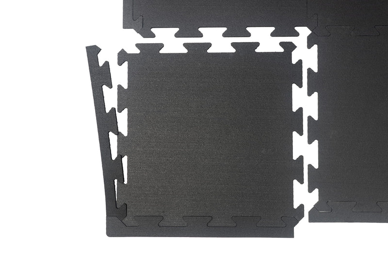 Load image into Gallery viewer, Set of 6 Interlocking Rubber Tiles – 18 inch Diameter - 8mm Thick - Made in the USA
