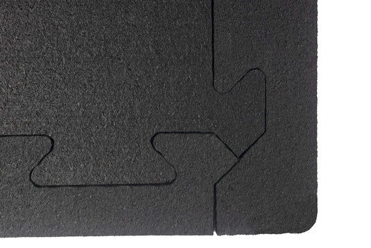 Set of 6 Interlocking Rubber Tiles – 18 inch Diameter - 8mm Thick - Made in the USA