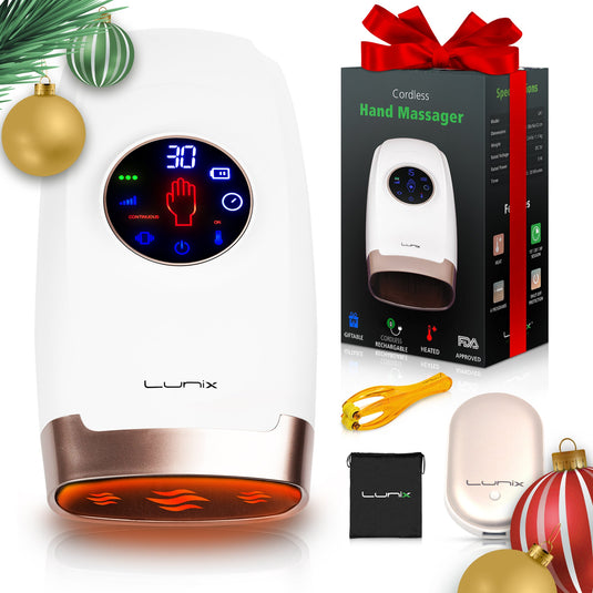 Lunix - LX7 Touchscreen Hand Massager White