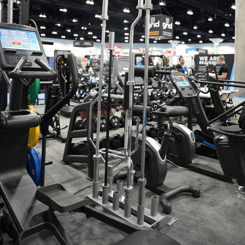 Load image into Gallery viewer, Muscle D Fitness - Vertical Olympic Bar Rack - 10 Bar - Sturdy Vertical Olympic Bar Holder
