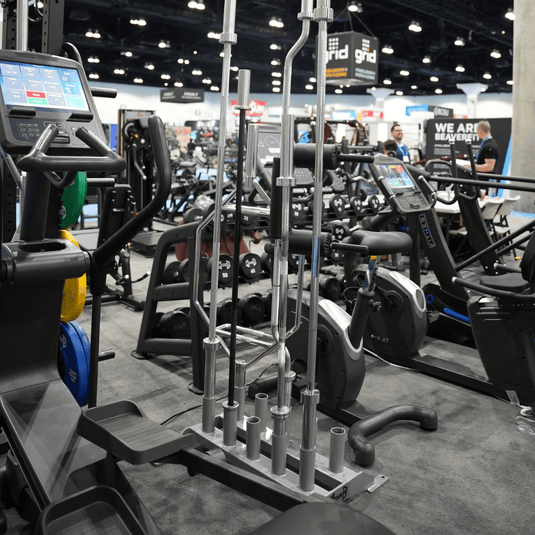 Muscle D Fitness - Vertical Olympic Bar Rack - 10 Bar - Sturdy Vertical Olympic Bar Holder