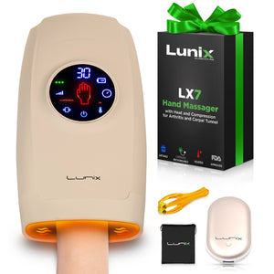 Lunix - LX7 Touchscreen Hand Massager Beige