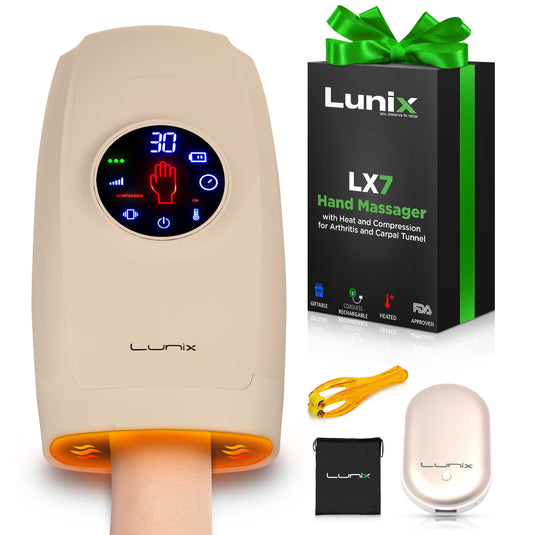 Lunix - LX7 Touchscreen Hand Massager Beige