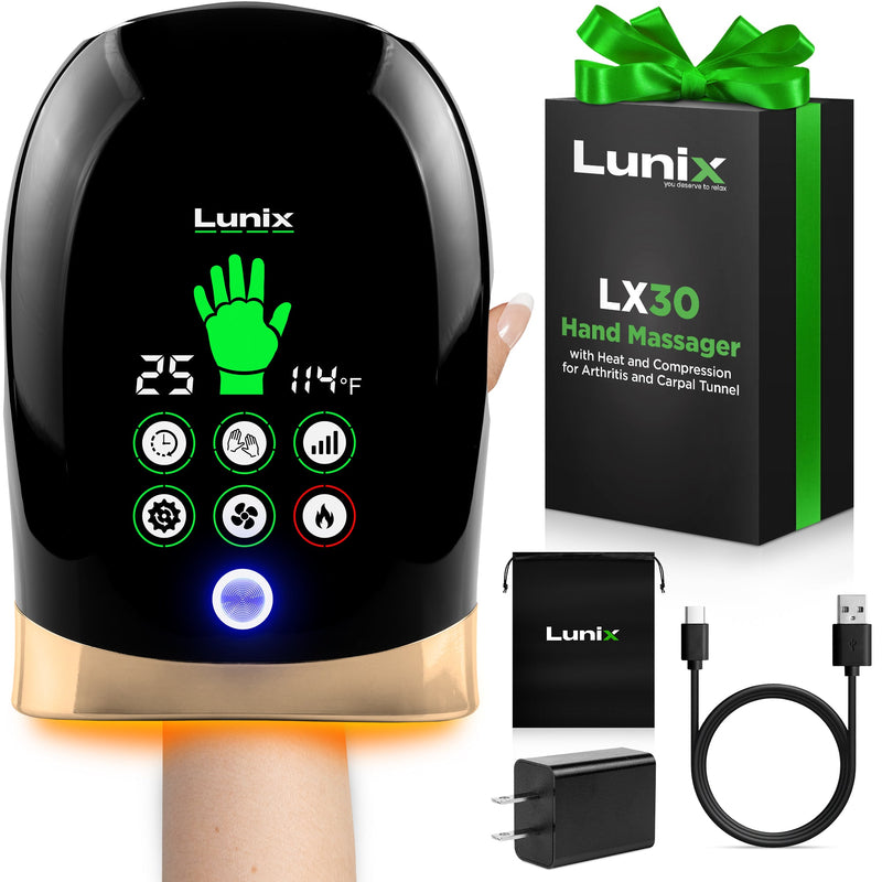 Load image into Gallery viewer, Lunix - LX30 Rolling Hand Massager Charcoal Black
