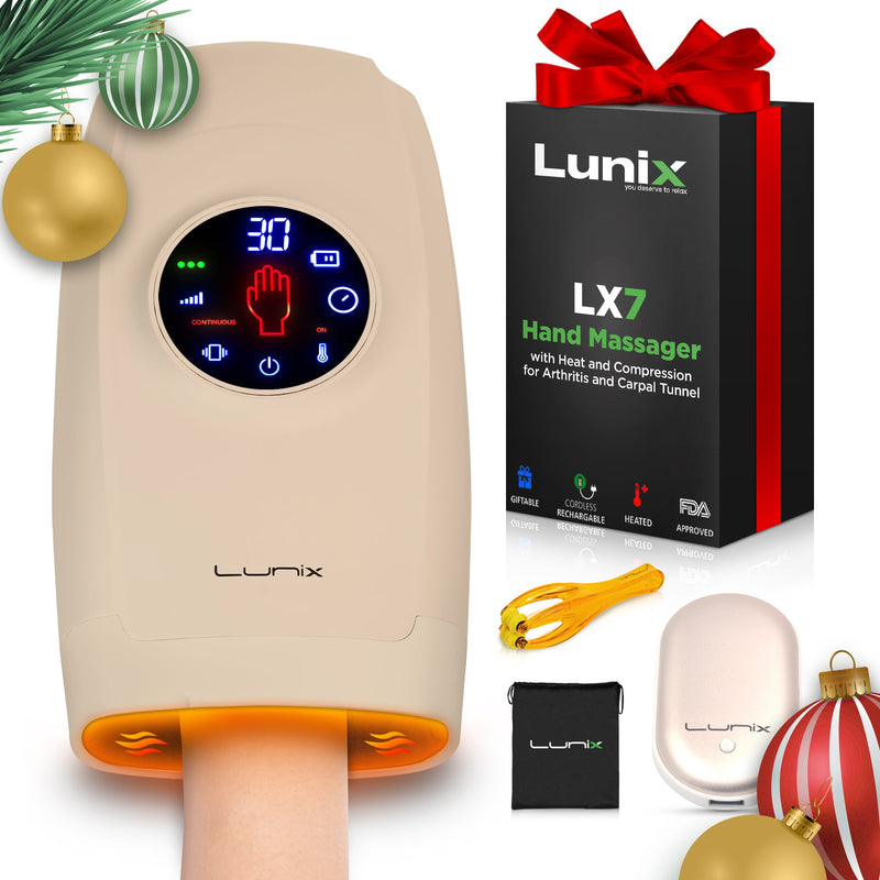 Load image into Gallery viewer, Lunix - LX7 Touchscreen Hand Massager Beige
