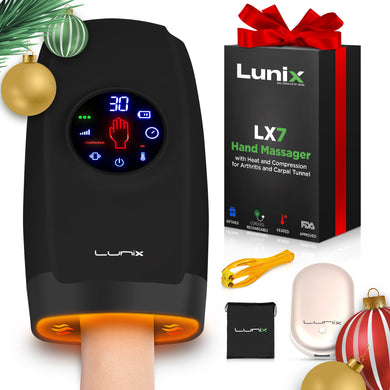 Lunix - LX7 Touchscreen Hand Massager Black