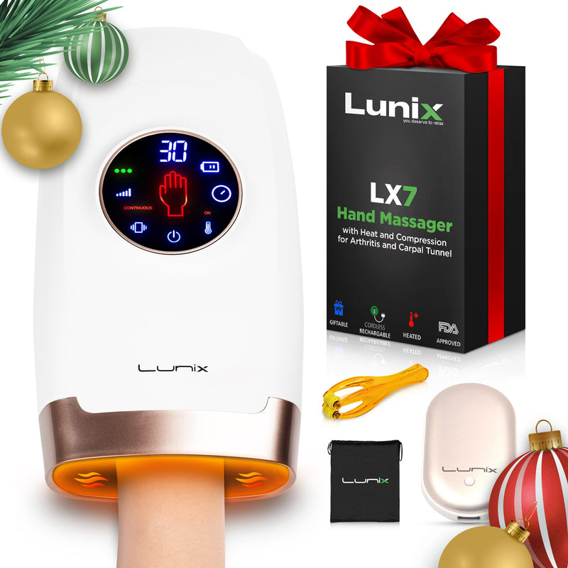 Load image into Gallery viewer, Lunix - LX7 Touchscreen Hand Massager White
