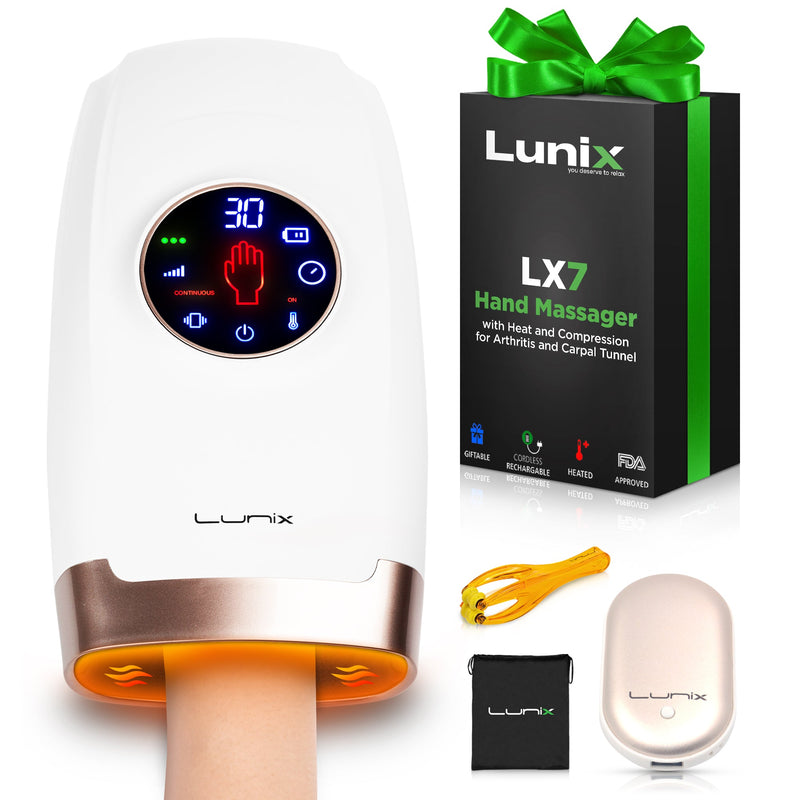 Load image into Gallery viewer, Lunix - LX7 Touchscreen Hand Massager White

