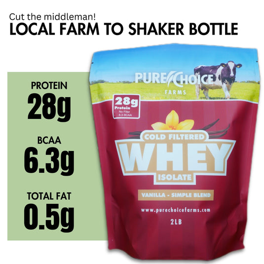 Pure Choice Farms - Whey Protein Isolate with Organic Vanilla