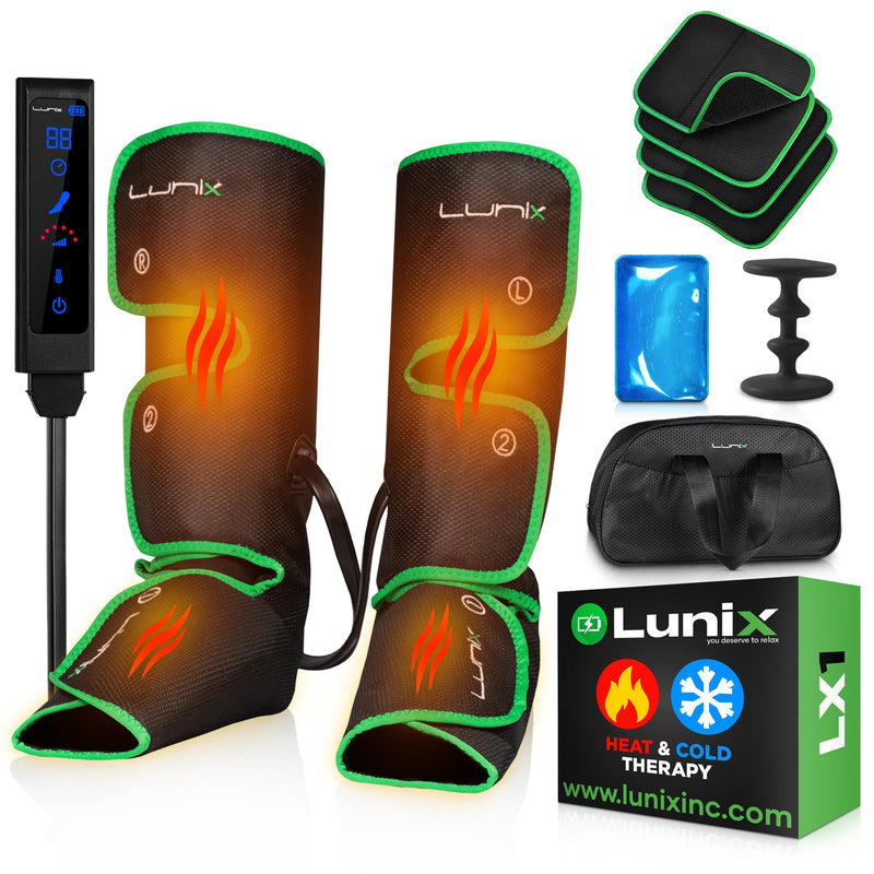 Load image into Gallery viewer, Lunix - LX1 FOOT AND CALF COMPRESSION MASSAGER GREEN
