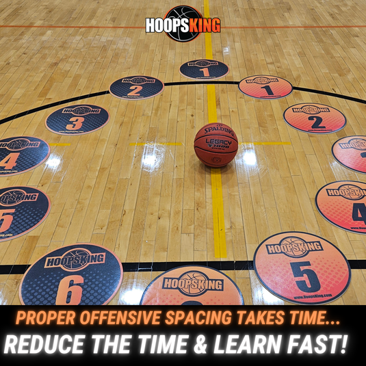 HoopsKing - Offensive Spacing Training Spot Markers | 16"