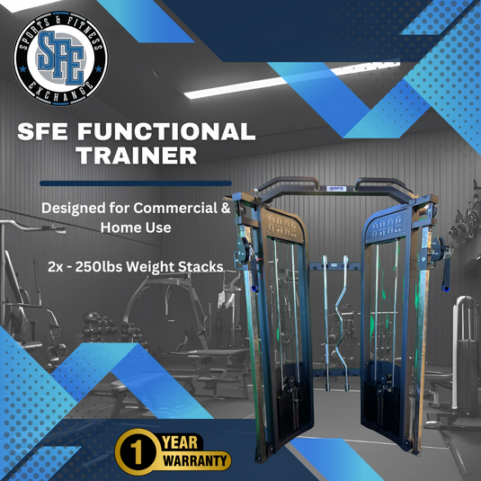 SFE - Commercial Functional Trainer with 250lb weight stacks (New)