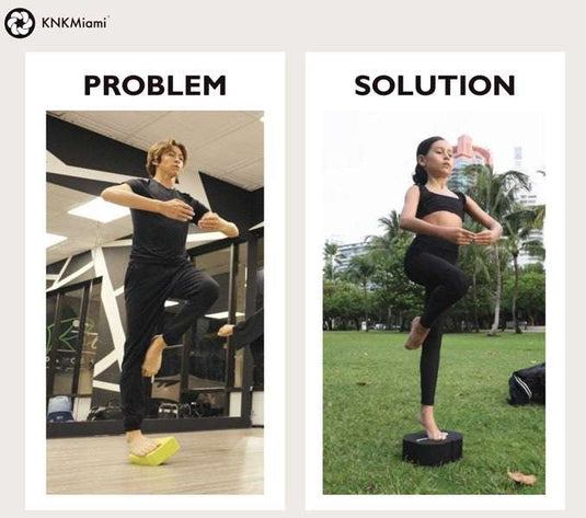 KNKMiami - Circular Yoga Block + Platinum Bundle (24-Loop Medium Band) - 12-Pack