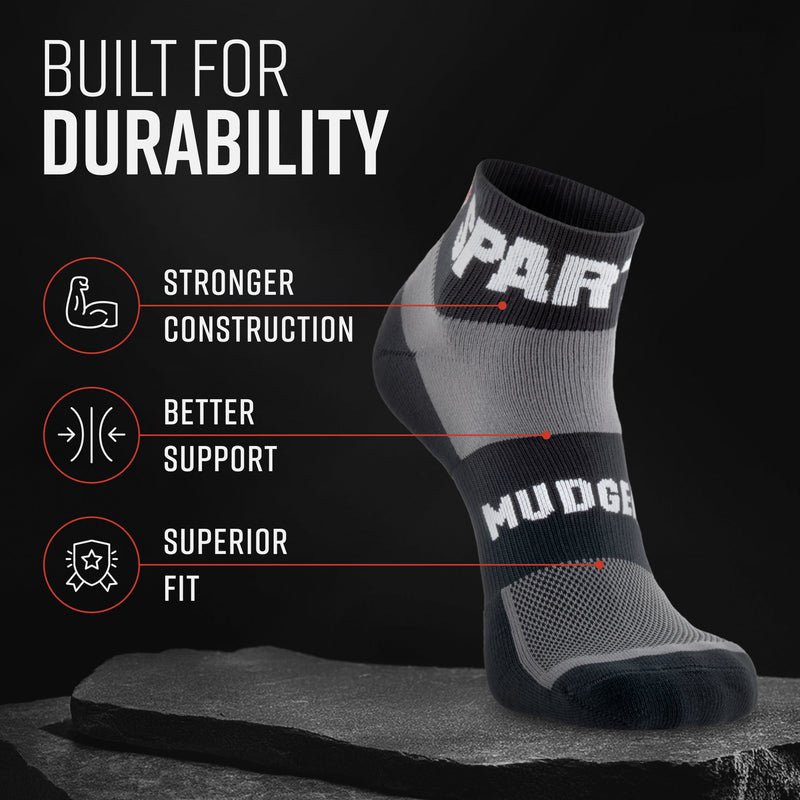 Load image into Gallery viewer, Mudgear - Spartan by MudGear Quarter (1/4) Crew Sock

