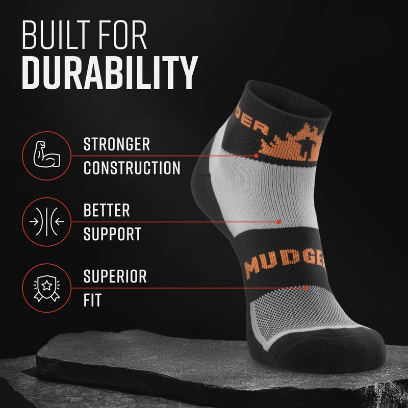 Load image into Gallery viewer, Tough Mudder by MudGear Quarter (1/4) Crew Sock
