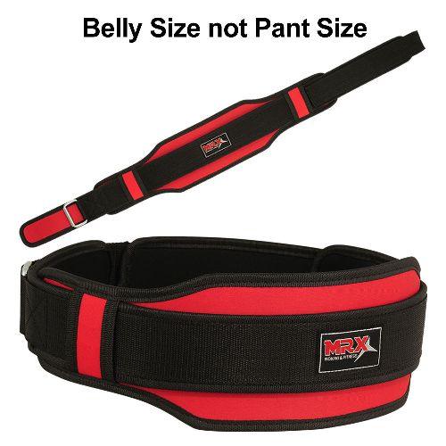 MRX - Weight Lifting Belt With Double Back Support Bodybuilding Gym Training Belt 5" Wide All Sizes