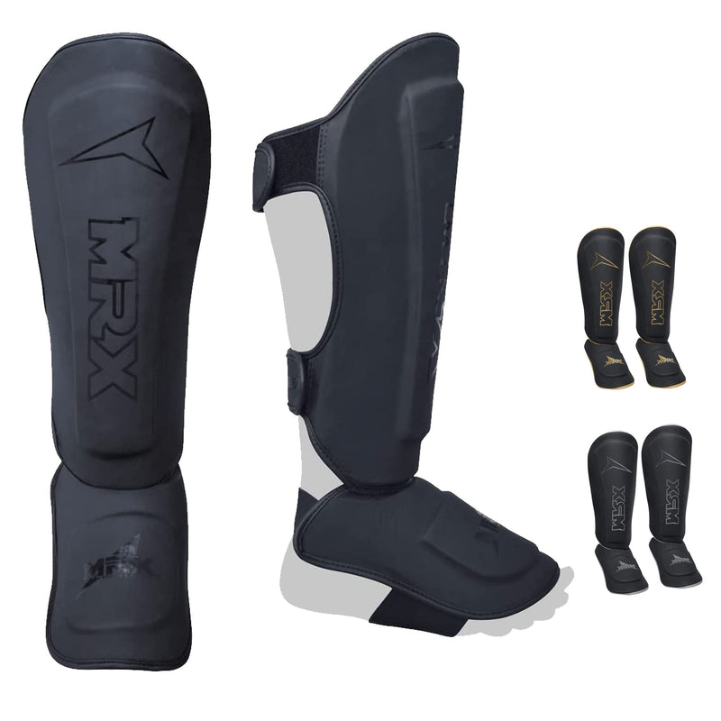 Load image into Gallery viewer, MRX - BOXING &amp; FITNESS Shin Guards Pads for Boxing MMA Muay Thai Kickboxing Training Workout Extra Padding Protective Gear Men Women

