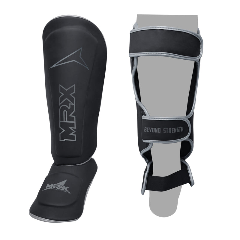 Load image into Gallery viewer, MRX - BOXING &amp; FITNESS Shin Guards Pads for Boxing MMA Muay Thai Kickboxing Training Workout Extra Padding Protective Gear Men Women
