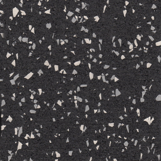 Light Gray+White (20%) rubber flooring sample