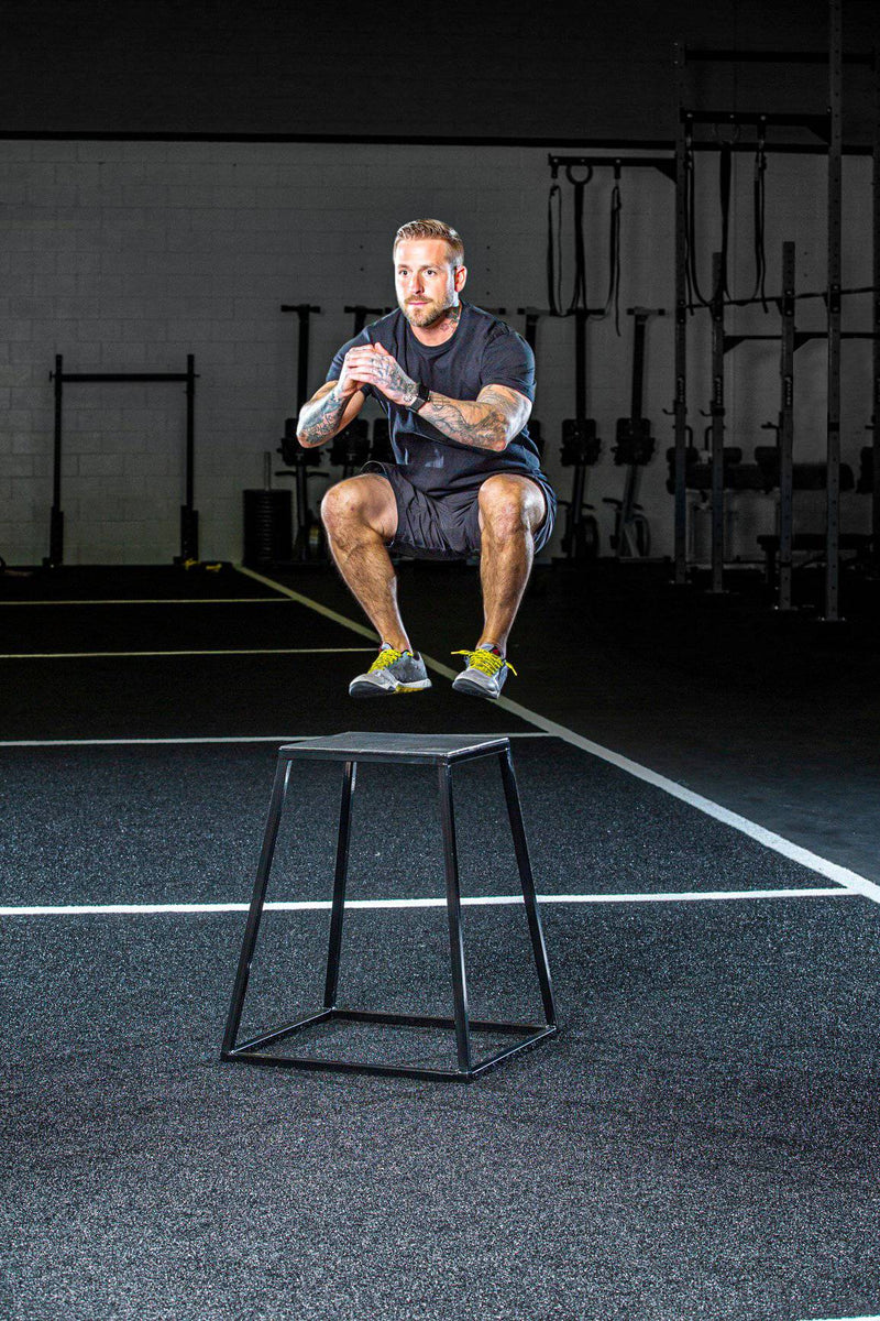 Load image into Gallery viewer, Steel Plyo Boxes – Heavy-Duty Plyometric Jump Platforms with Anti-Slip Rubber Top – Available in 12&quot;, 18&quot;, and 24&quot; Heights – Stackable, Stable, Built for Strength and Conditioning
