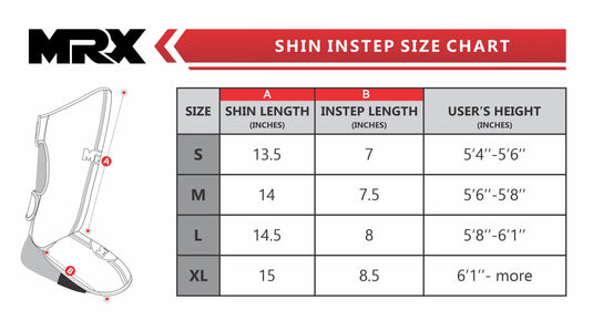 MRX - Kickboxing Shin Guards MMA Boxing Training - Protective Gear Men Women