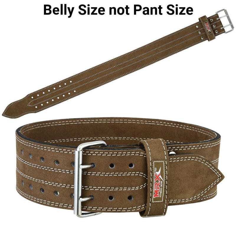Load image into Gallery viewer, MRX - Power Weight Lifting Belts 4" Wide For Men &amp; Women Brown
