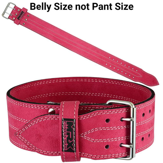 MRX - Power Weight Lifting Belts 4" Wide For Men & Women Pink
